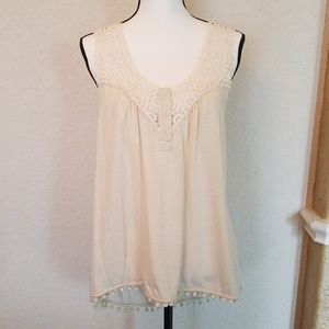 Crochet Embellished Tank
